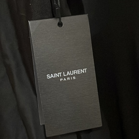 New Yves Saint Laurent Draped Jersey High Neck Open Back Top Size M - Picture 7 of 11